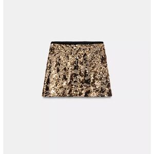 ZARA SEQUIN MINI SKIRT
